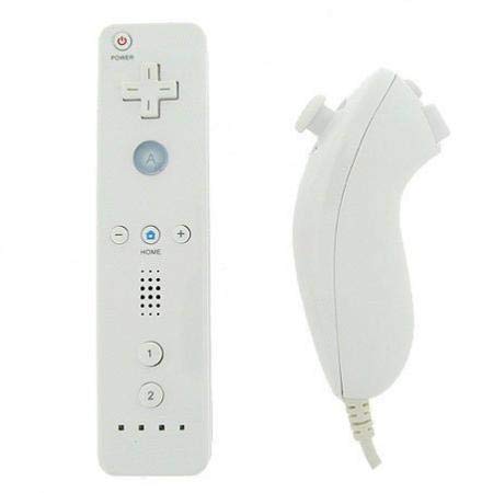 New World Wii controller Wii Remote With Nunchuk with Silicon Case Compatible Nintendo Wii and Wii U