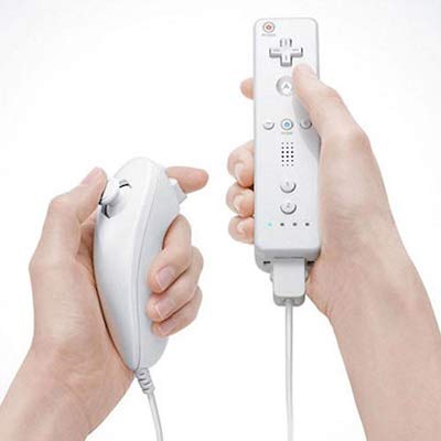 New World Wii controller Wii Remote With Nunchuk with Silicon Case Compatible Nintendo Wii and Wii U