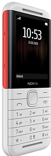 Nokia 5310 Dual SIM Feature Phone with MP3 Player, Wireless FM Radio and Rear Camera (White/Red)