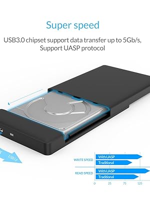 ORICO-SATA-to-USB-30-External-Hard-Drive-Enclosure-for-25-HDD-and-SSD-Below-95mm