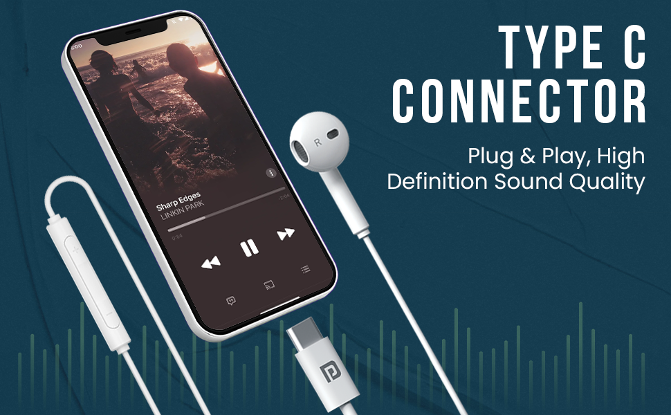 Portronics-Conch-Theta-C-in-Ear-Type-C-Wired-Earphones-with-in-Line-HD-Mic-Power