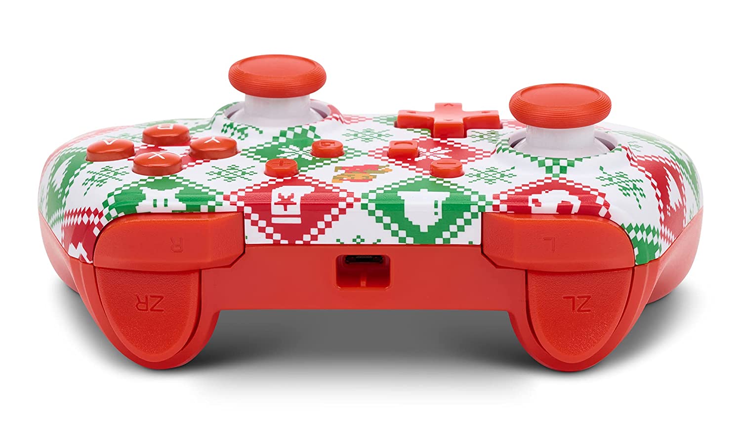 PowerA Wired Controller for Nintendo Switch - Mario Holiday Sweater, Nintendo Switch Lite, Gamepad, Game Controller- Nintendo Switch