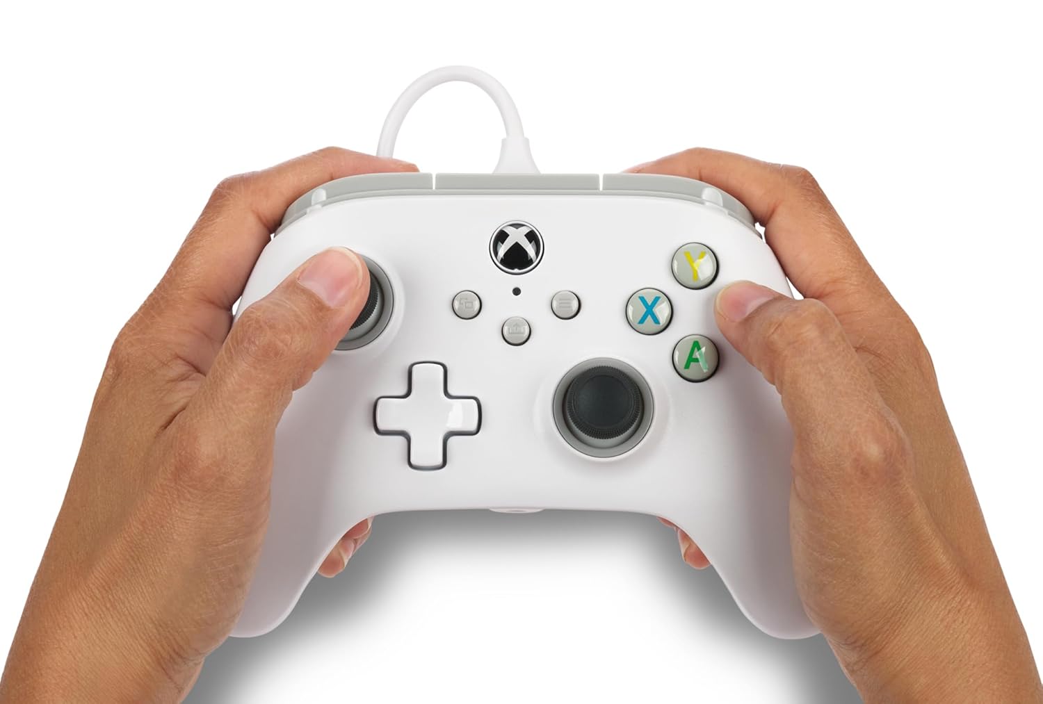 PowerA Wired Gaming Controller for Xbox Series X/S, Xbox One, PC, Windows 10/11, White (Officially Licensed)