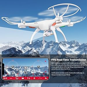 Real-GamesTM-Vision-Kids-Quad-Copter-Remote-Control-Drone-for-Boys-and-Girls-Whi