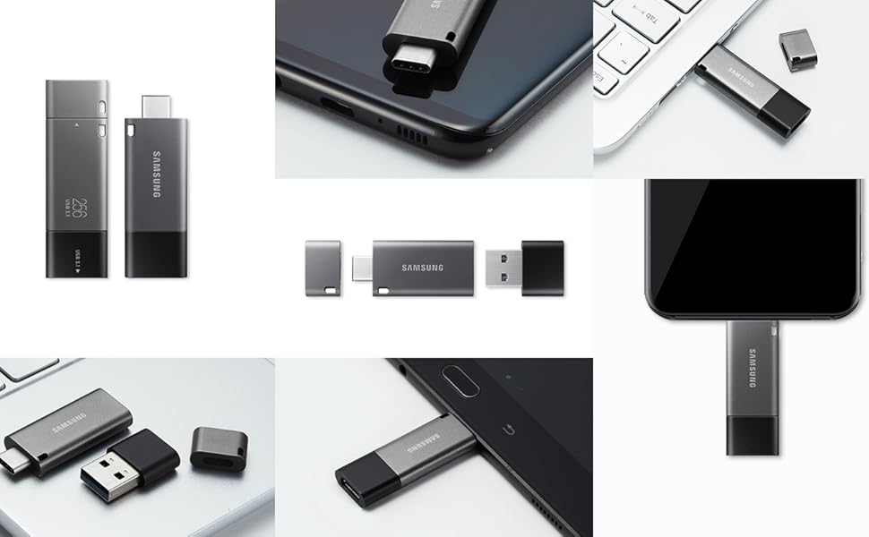 Samsung-Duo-Plus-64GB-Type-C-300MBs-USB-31-Flash-Drive-MUF-64DB-MUF-64DBA