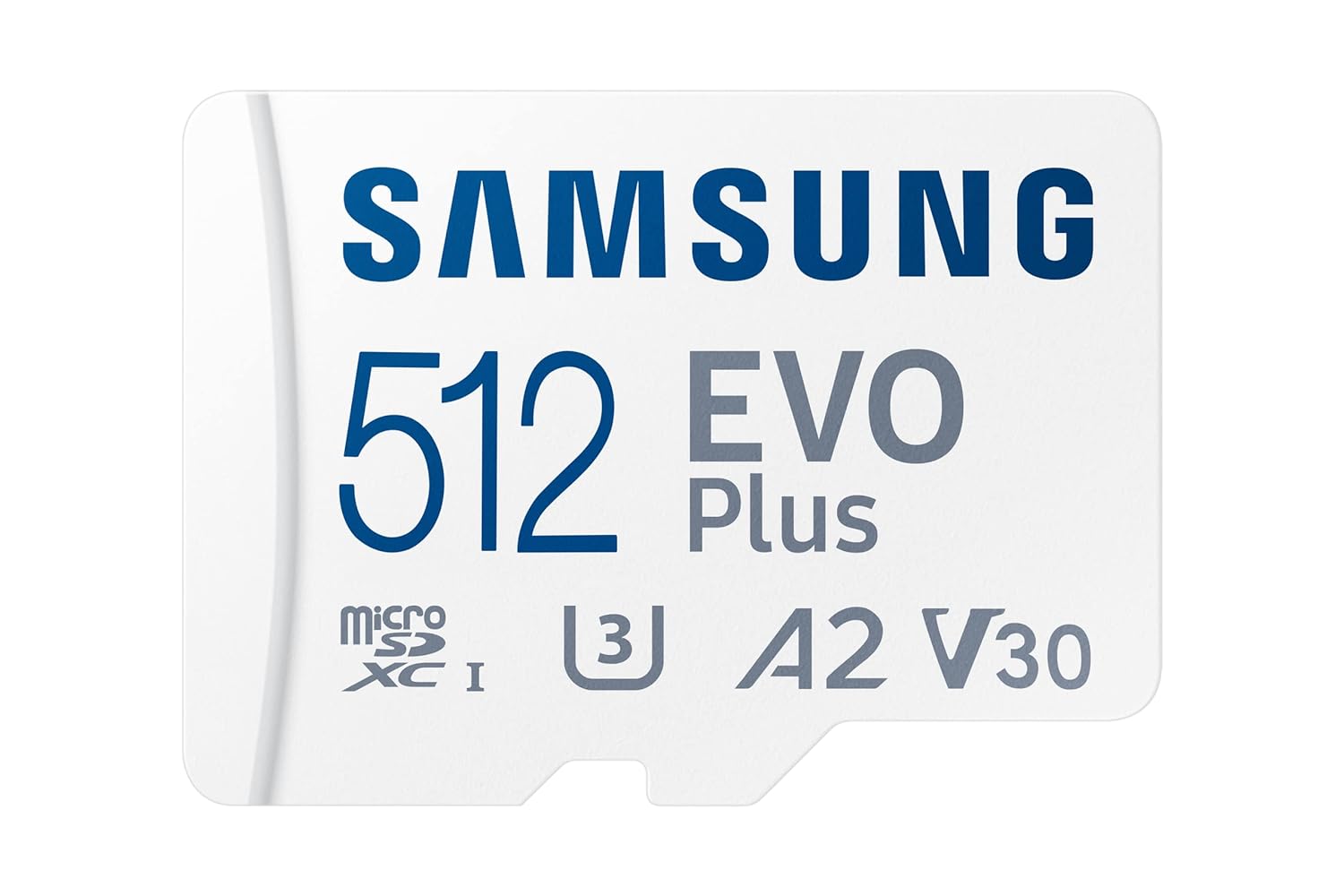 Samsung EVO Plus 512GB microSDXC UHS-I U3-130MB/s Full HD & 4K UHD Memory Card with Adapter (MB-MC512KA)