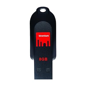 Strontium-8GB-Pollex-USB-20-Pen-Drive-BlackRed-Pollex-8GB