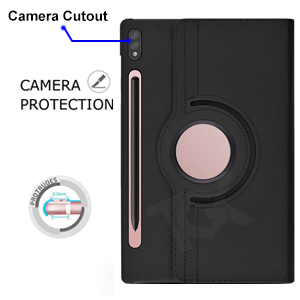 TGK-Rotating-Cover-for-Samsung-Galaxy-Tab-S8-124-inch-Leather-Flip-Case-Cover-Bl