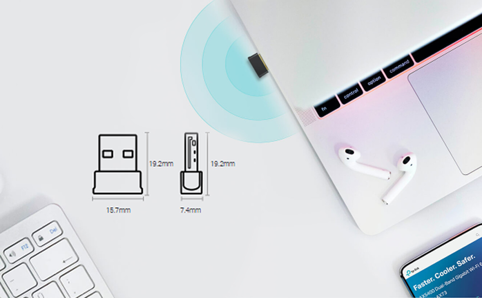 TP-Link-Archer-T2Ub-Nano-Ac600-USB-20-Wi-Fi-Bluetooth-42-Desktop-USB-AdapterDual