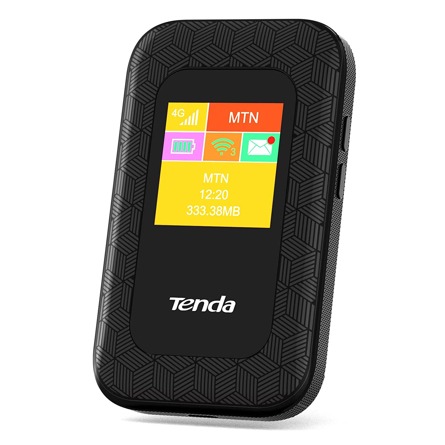 Tenda 4G185 3G-4G Mobile Hotspot 4G LTE 150Mbps MiFi Device 4G Router Support USB Interface Charging 2100 mAh Battery Black