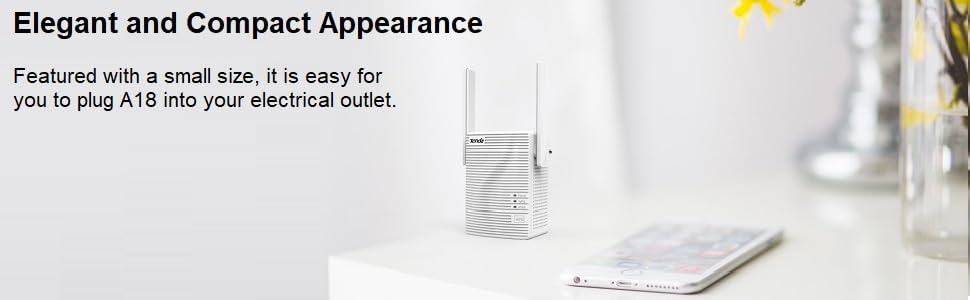 Tenda-A18-AC1200-Gigabit-WiFi-Range-ExtenderRepeaterBoosterHotspot-with-100-Mbps