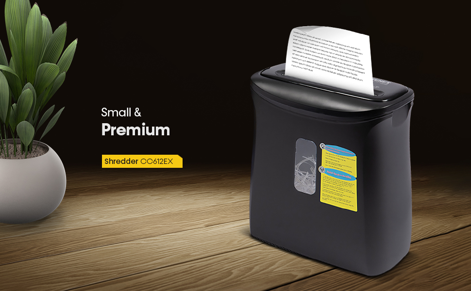 Texet-CC612EX-Paper-and-Card-Shredder-Crosscut-Shredder-Auto-Start-Stop-Function