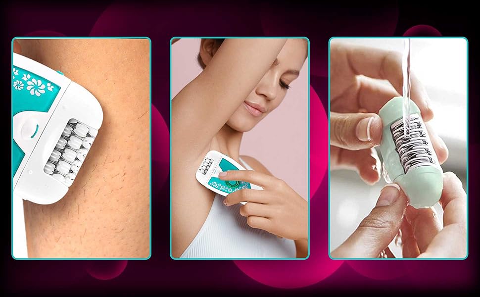VGR-V-722-Professional-2-in-1-Cordless-Epilator-for-Women-Runtime-50-minutes-Whi