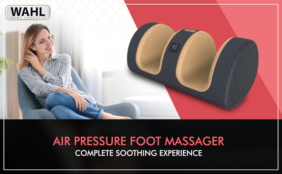 WAHL-WMFM6-0124-Air-Pressure-Foot-Massager-Gray-Beige-WMFM6-0124