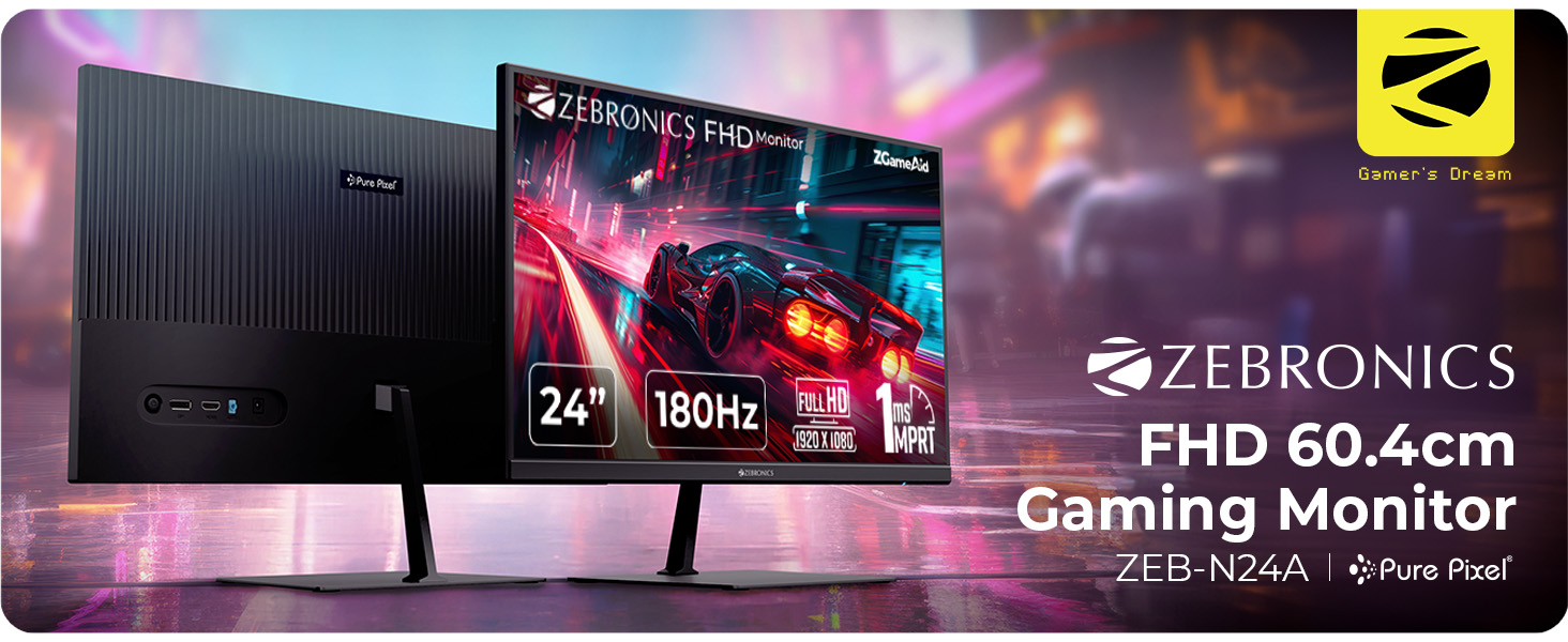 ZEBRONICS-N24A-24604-cm-Gaming-Monitor-FHD-1920x1080-IPS-Antiglare-Display-280Ni