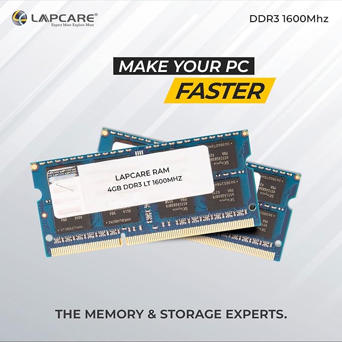 Lapcare Ram 8GB DDR3 laptop 1600 Mhz (Low Voltage)