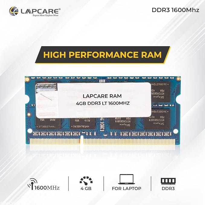 Lapcare Ram 8GB DDR3 laptop 1600 Mhz (Low Voltage)