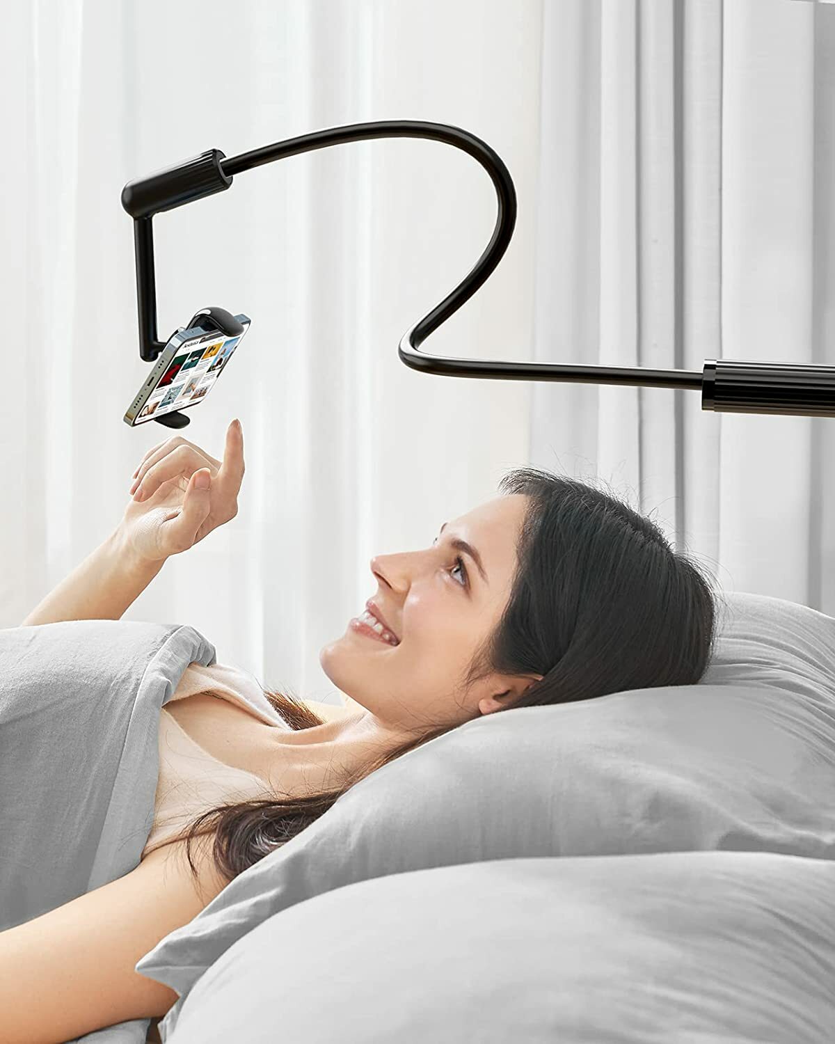 Callas Gooseneck Phone Holder, Universal Mobile Phone Holder & Tablet Holder with 360° Rotation 