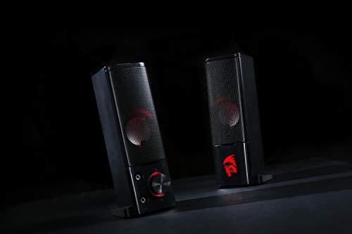 Redragon Orpheus GS550 Stereo Channel for PC with Red LED Backlight and Volume Control Gaming Sound bar Speakers