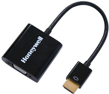 Honeywell 3in1 HDMI to VGA, 3.5mm Audio Jack & Micro USB Port, 1080p@60Hz HDMI Resolution & 6.75GB Transfer Speed, VGA Resolution 1920x1200P@60Hz, Compatible with-LED, Laptop, Gaming Console etc-Black