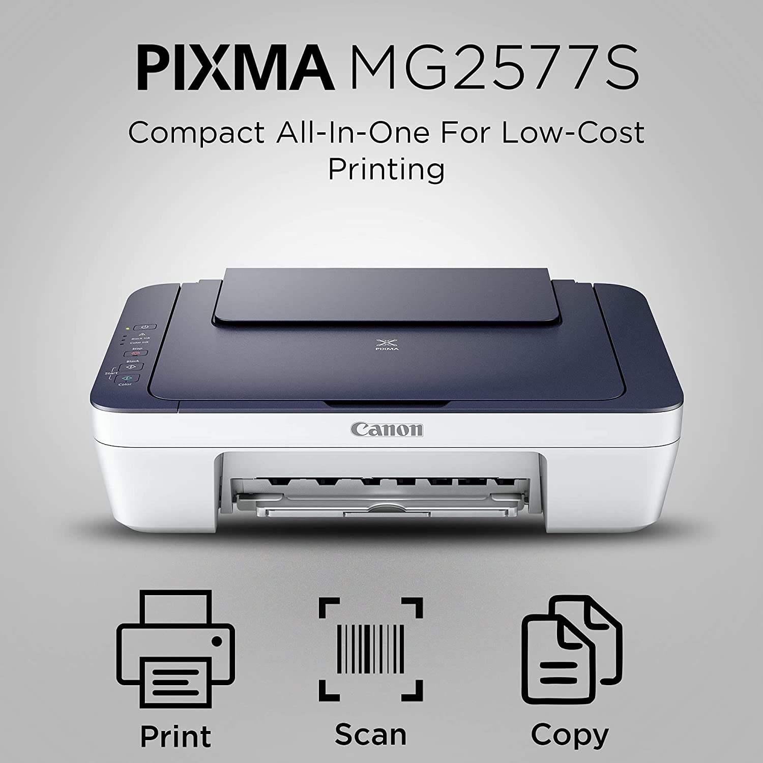 Canon PIXMA MG2577s All-in-One Inkjet Colour Printer Blue-White (Renewed, Without Cartidges)