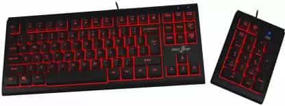 Redgear Dual Hammer 2 in 1 Keyboard with 3 LED Color Wired USB Gaming Keyboard Black