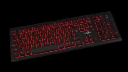 Redgear Dual Hammer 2 in 1 Keyboard with 3 LED Color Wired USB Gaming Keyboard Black