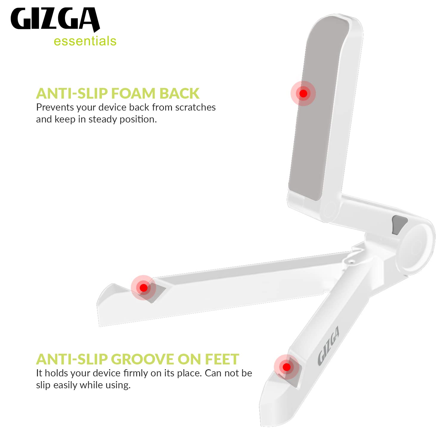 Gizga Essentials Portable Tablet Stand Mobile Holder