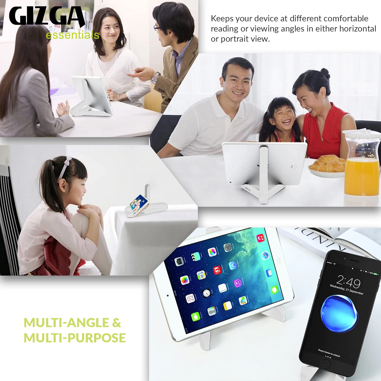 Gizga Essentials Portable Tablet Stand Mobile Holder