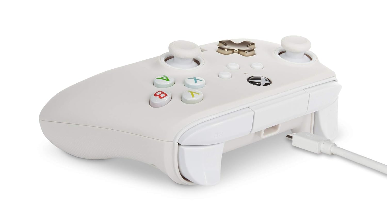 PowerA Enhanced Wired Gaming Controller for Xbox Series X/S and Xbox One, White, Mist (Officially Licensed)