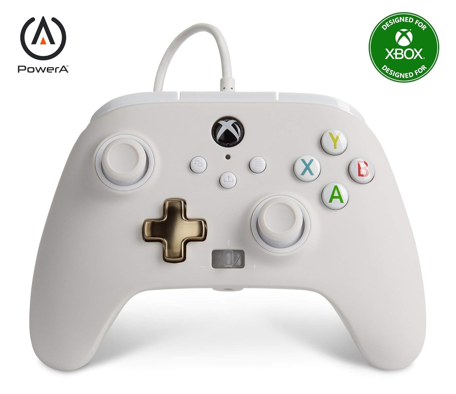 PowerA Enhanced Wired Gaming Controller for Xbox Series X/S and Xbox One, White, Mist (Officially Licensed)