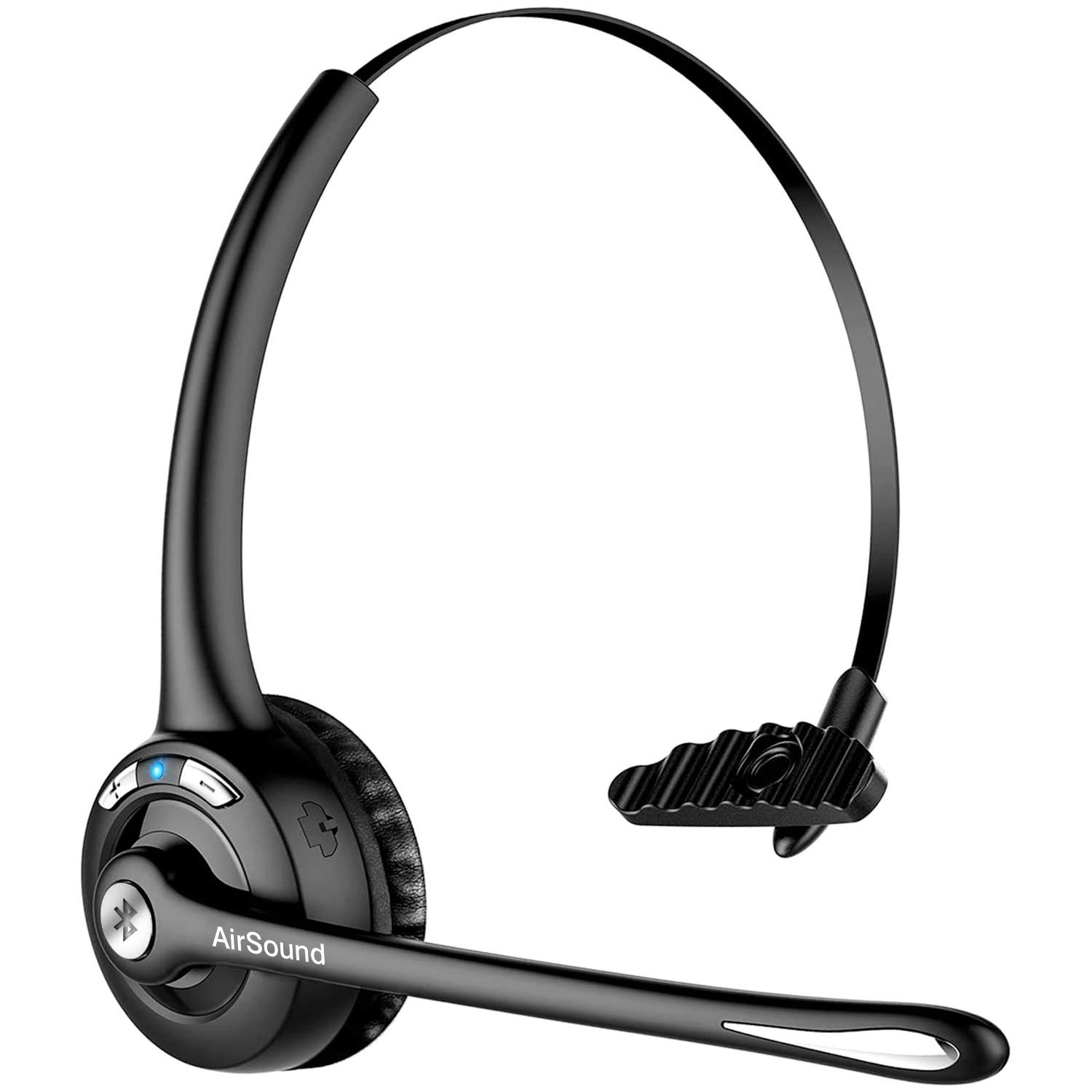 AirSound M6 Pro Bluetooth V5.0 Wireless Headset | Flexible Microphone, for Conference Calls,