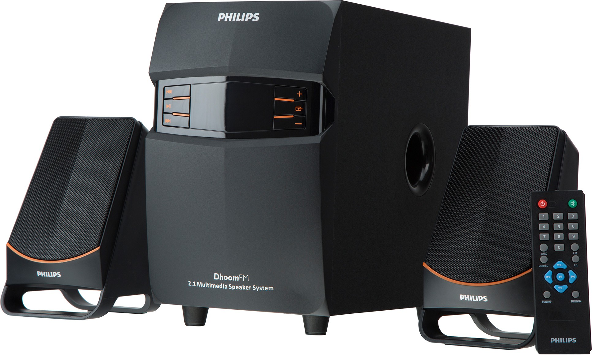 Philips MMS-2550F/94 2.1 Channel Multimedia Speakers System (Black)-