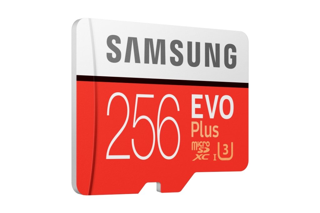 Samsung EVO Plus Grade 3, Class 10 256GB MicroSDXC 100 MB/S Memory Card with SD Adapter