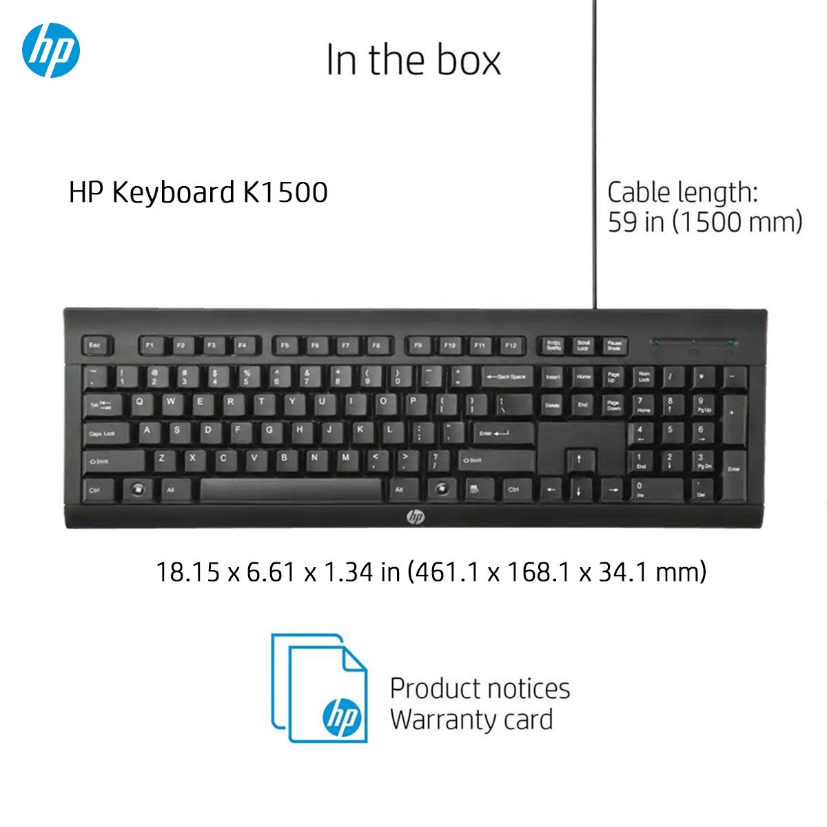 HP H3C52AA Wired Keyboard