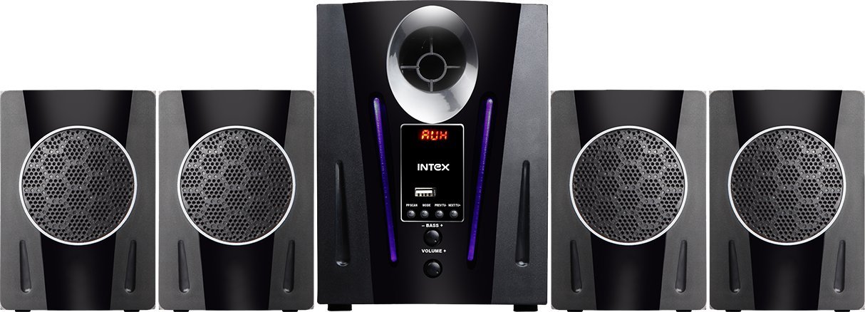 Intex IT-2650 Digi Plus FMUB 4.1 Multimedia Speaker with Bluetooth/USB/FM/AUX-