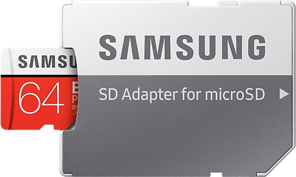 Samsung EVO Plus 64GB microSDXC - UHS-I 100MB/s Full HD & 4K UHD Memory Card with Adapter (MB-MC64HA)