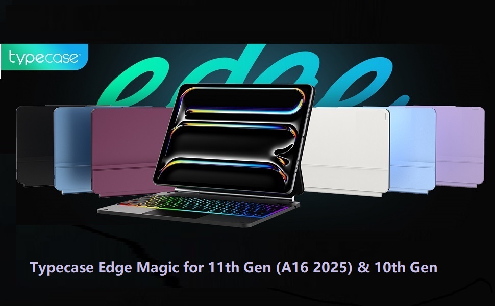 typecase-Edge-Magic-Keyboard-case-for-iPad-11th-A16-2025-10th-Gen-with-11-Colors
