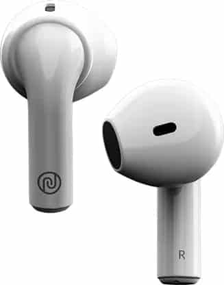  Noise Air Buds Mini with 15 Hours Playtime, Tru Bass Technology, and HyperSync Bluetooth Headset (Pearl White, True Wireless)