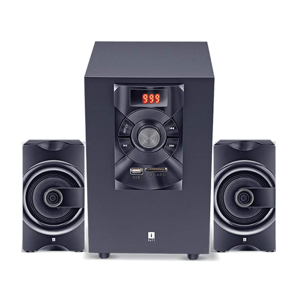 iBall SoundKing i3-2.1 Multimedia Speaker, Black