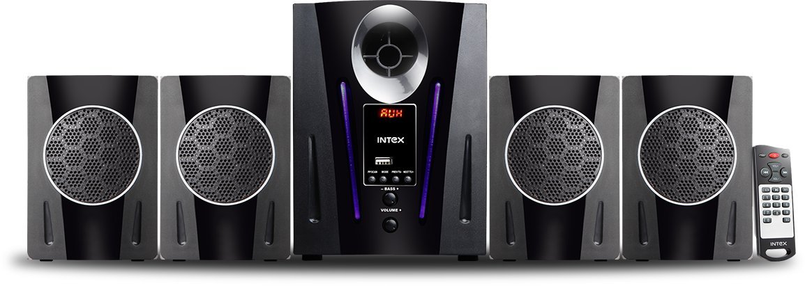 Intex IT-2650 Digi Plus FMUB 4.1 Multimedia Speaker with Bluetooth/USB/FM/AUX-